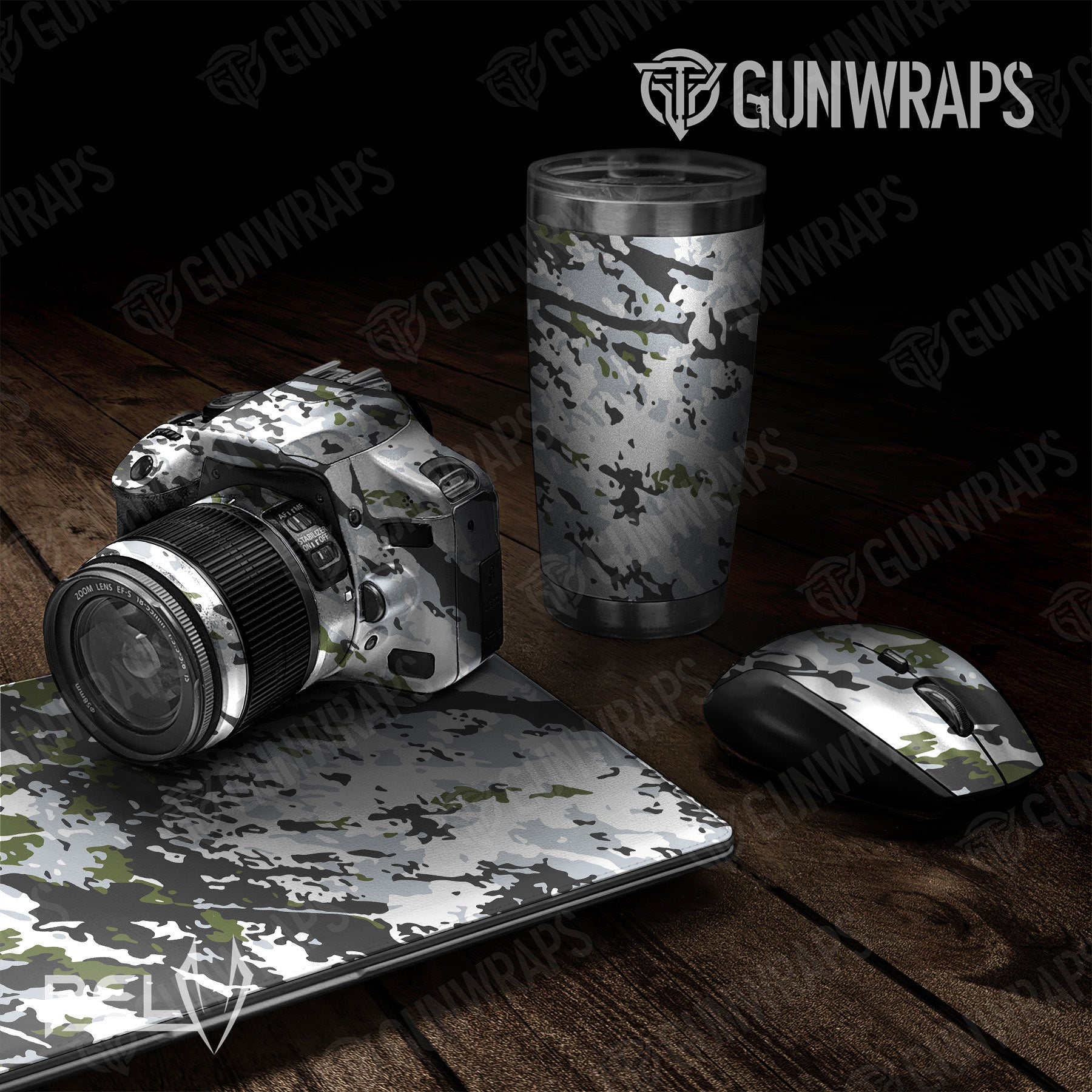 Universal Sheet RELV Gear Skin Vinyl Wrap RELV Timber Wolf Gear Skin Vinyl Wrap