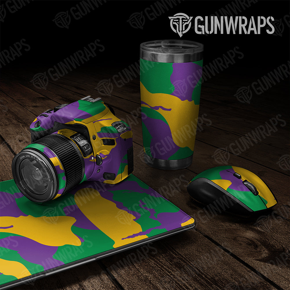 Universal Sheet Ragged Gear Skin Vinyl Wrap Ragged Mardi Gras Gear Skin Vinyl Wrap