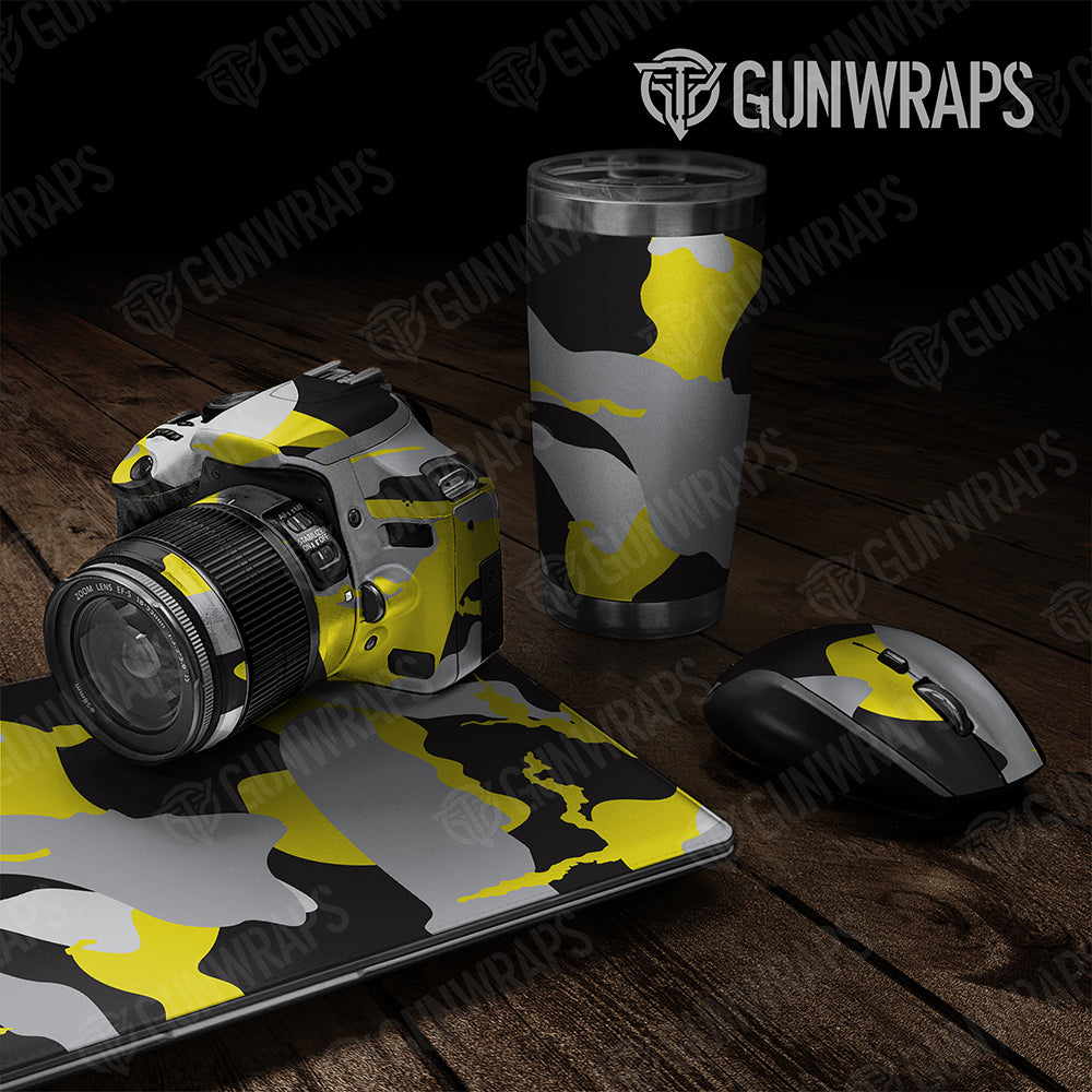 Universal Sheet Ragged Gear Skin Vinyl Wrap Ragged Yellow Tiger Gear Skin Vinyl Wrap