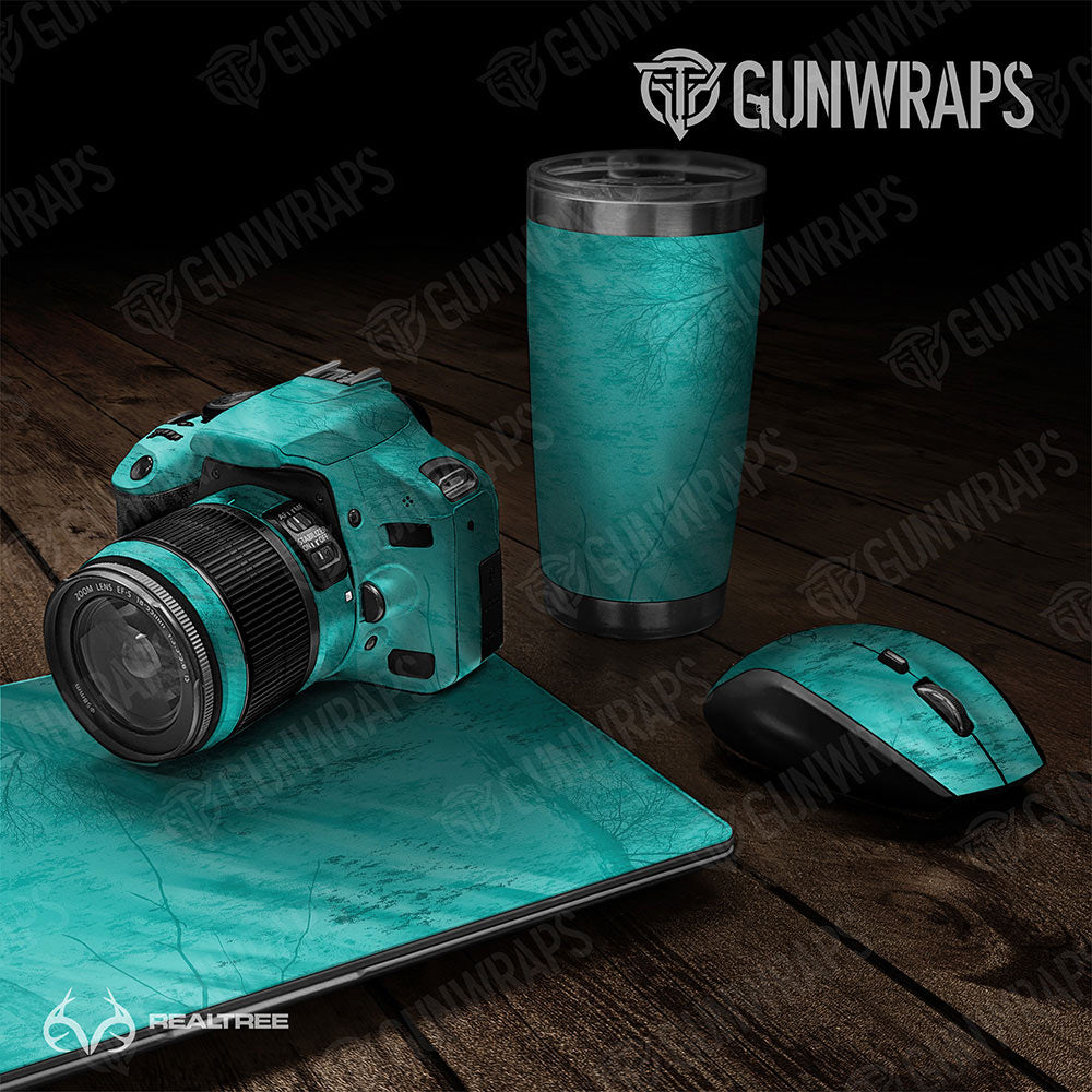 Universal Sheet Realtree Fishing Gear Skin Vinyl Wrap Realtree Fishing Tiffany Blue Gear Skin Vinyl Wrap