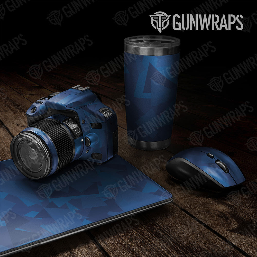 Universal Sheet Shattered Gear Skin Vinyl Wrap Shattered Elite Blue Gear Skin Vinyl Wrap