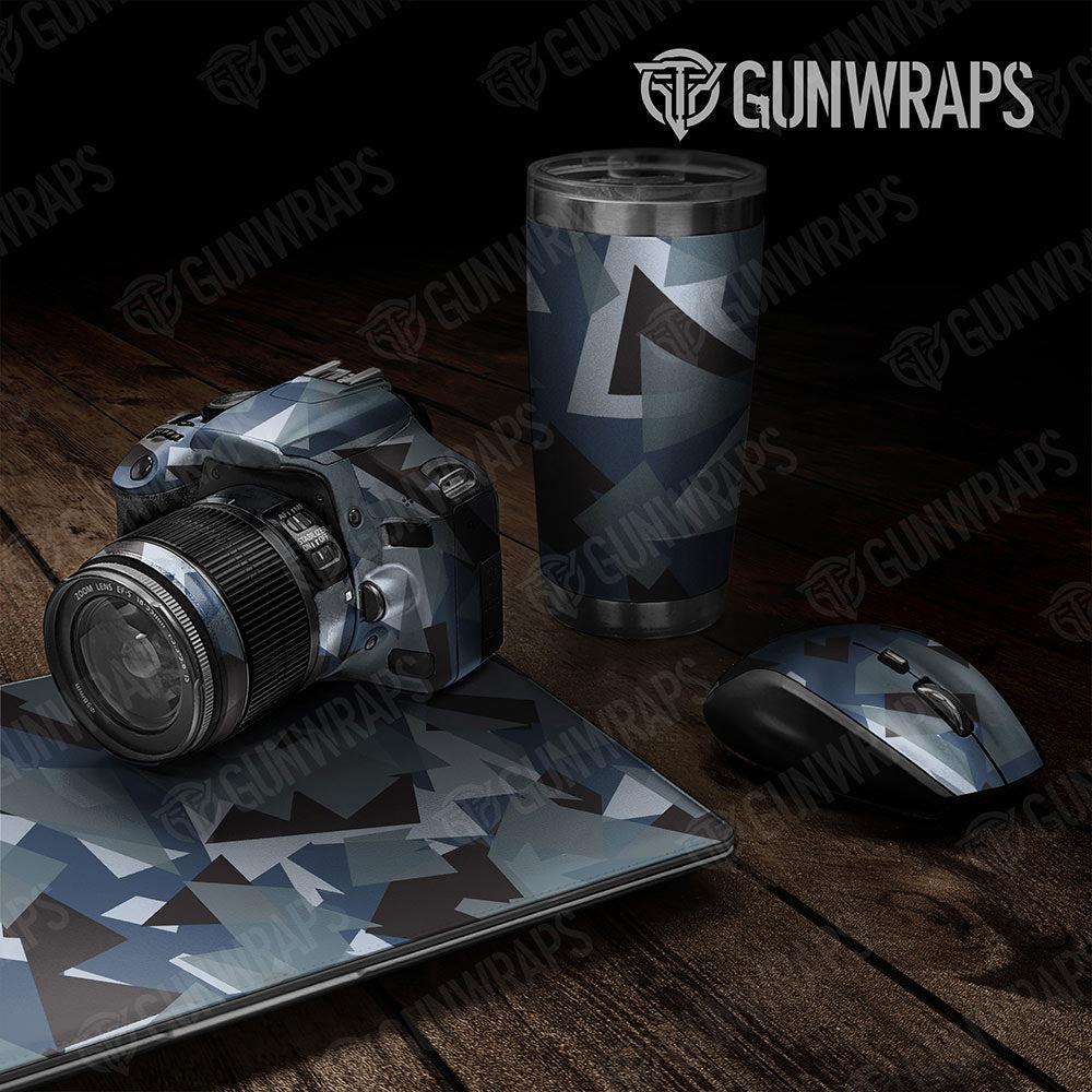Universal Sheet Shattered Gear Skin Vinyl Wrap Shattered Navy Gear Skin Vinyl Wrap