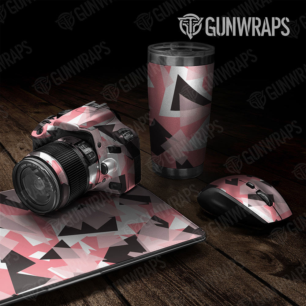 Universal Sheet Shattered Gear Skin Vinyl Wrap Shattered Pink Gear Skin Vinyl Wrap
