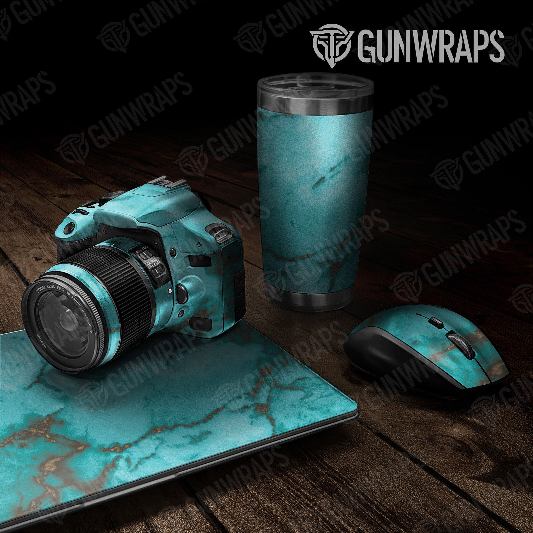 Universal Sheet Stone Gear Skin Vinyl Wrap Stone Turquoise Marble Gear Skin Vinyl Wrap