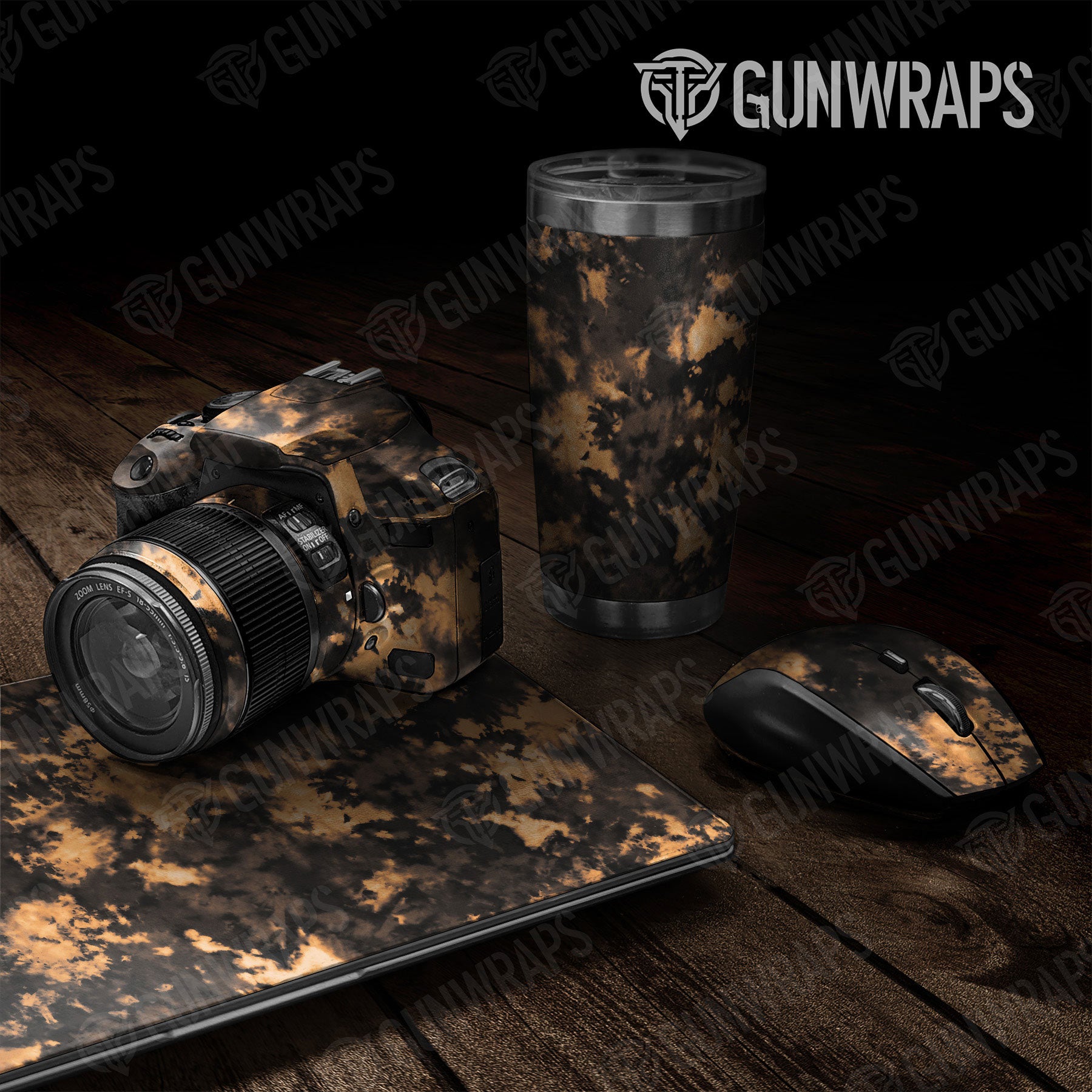 Universal Sheet Tie Dye Gear Skin Vinyl Wrap Tie Dye Bleached Black Gear Skin Vinyl Wrap