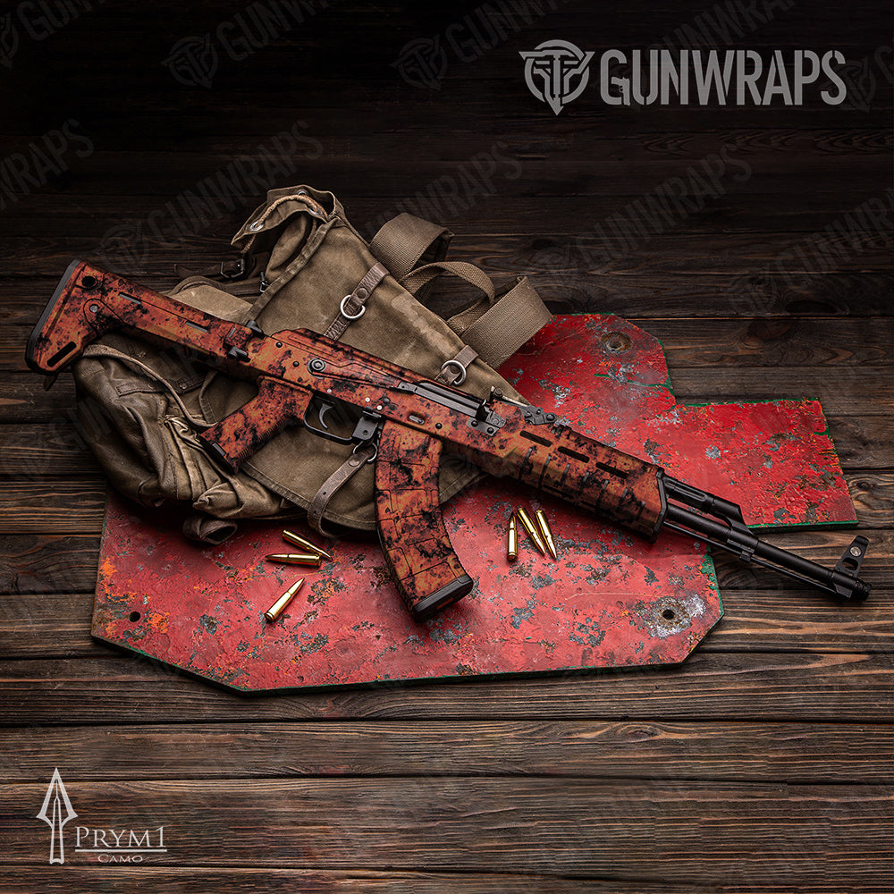 AK-47 Prym1 Boulder Red Tea Gun Skin Vinyl Wrap