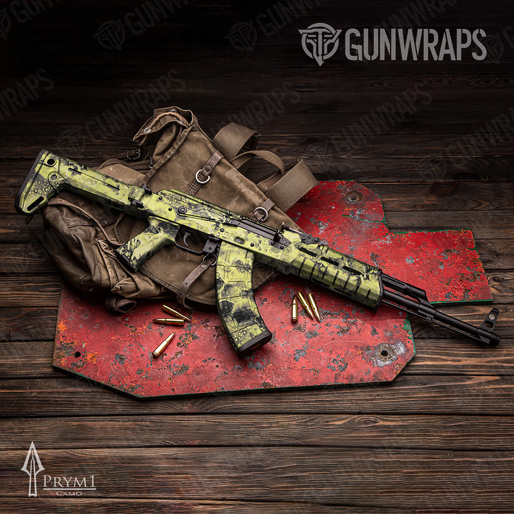 AK-47 Prym1 Stream Lemon Gun Skin Vinyl Wrap