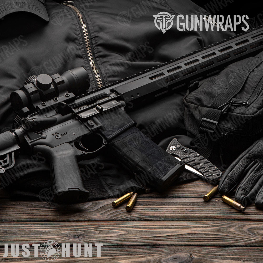 Just Hunt Deceptive Camo Darkened AR-15 Mag & Mag Well Gun Skin Vinyl Wrap