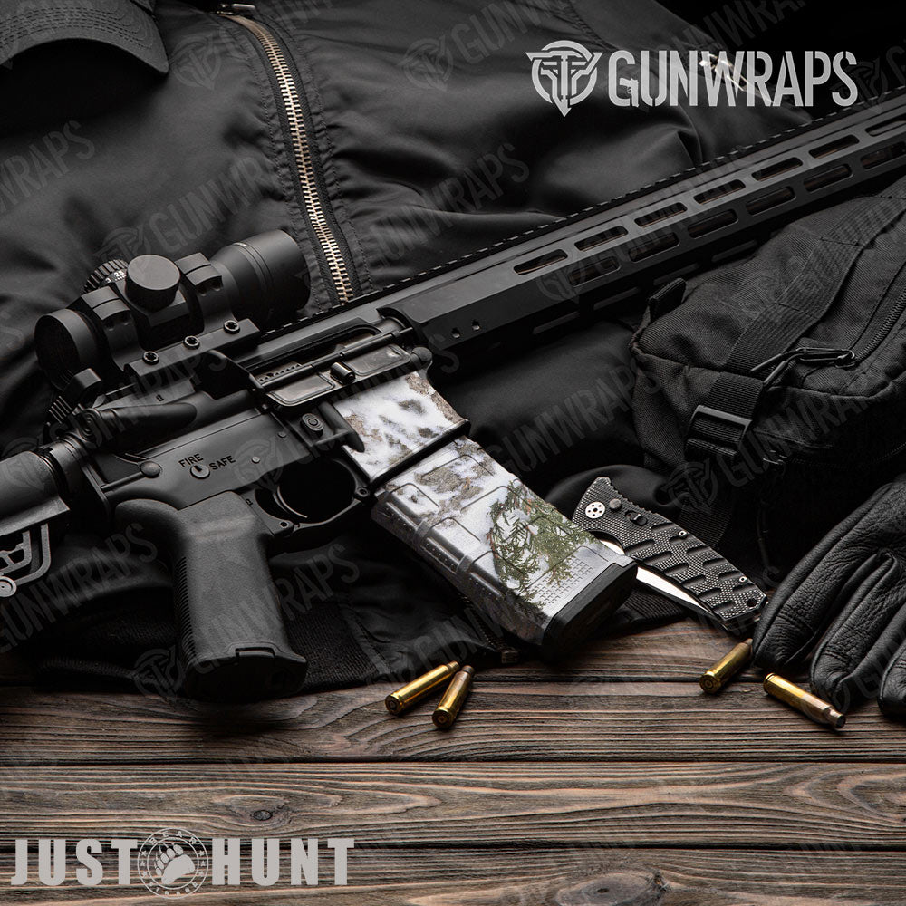 Just Hunt Great White North AR-15 Mag & Mag Well Gun Skin Vinyl Wrap