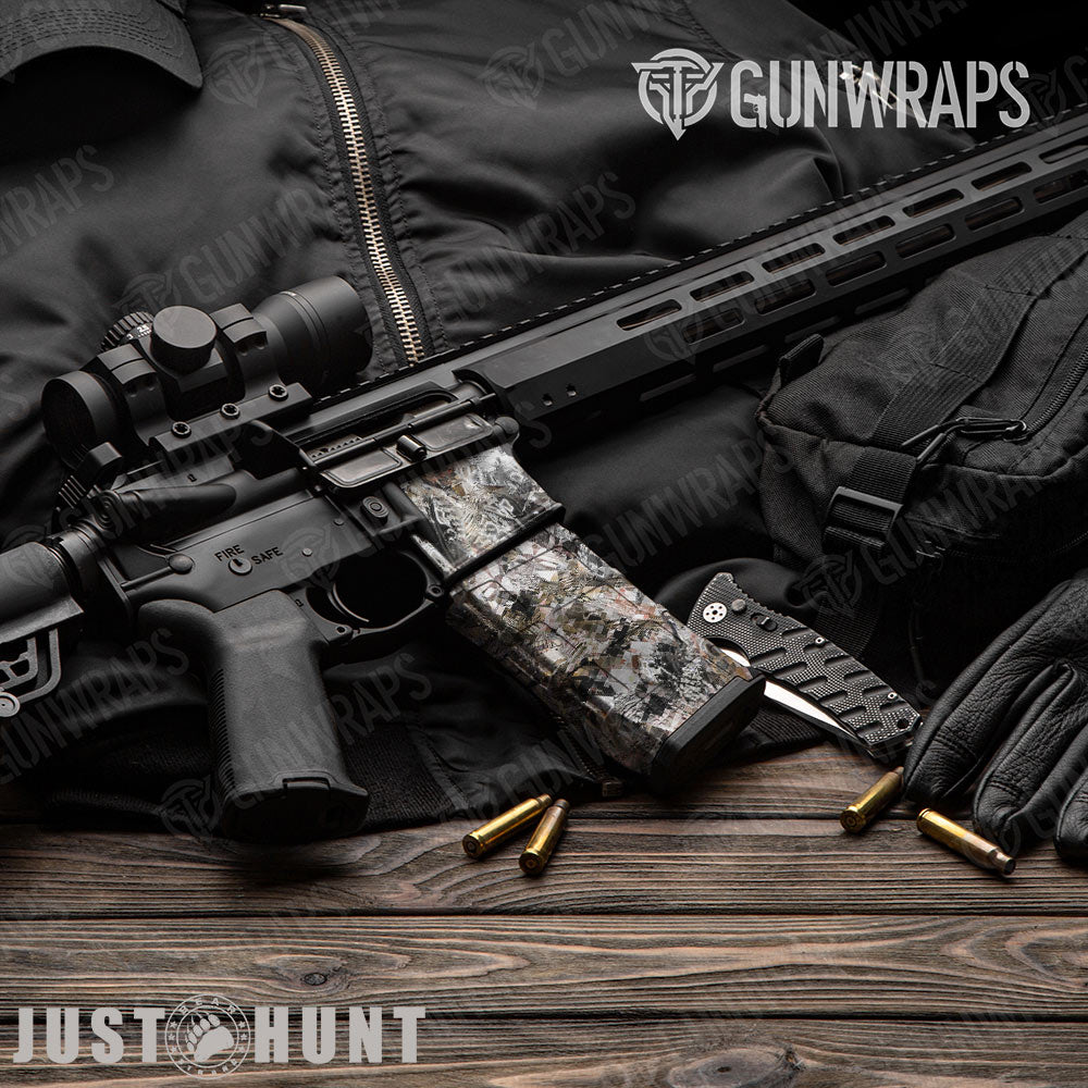Just Hunt Skyclad AR-15 Mag & Mag Well Gun Skin Vinyl Wrap