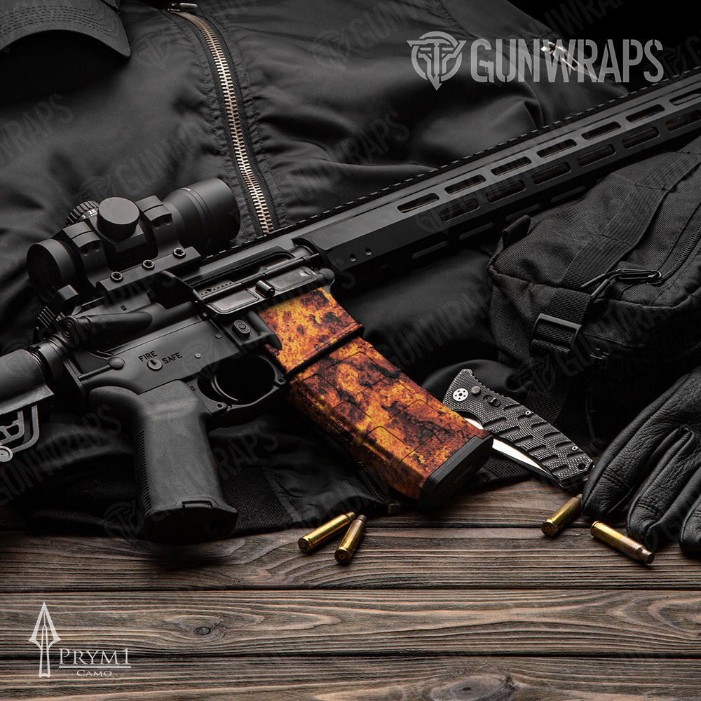 AR-15 Mag Prym1 Boulder Inferno Gun Skin Vinyl Wrap