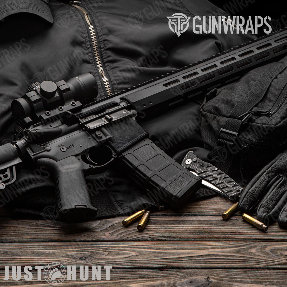 Just Hunt Deceptive Camo Darkened AR-15 Mag Well Gun Skin Vinyl Wrap