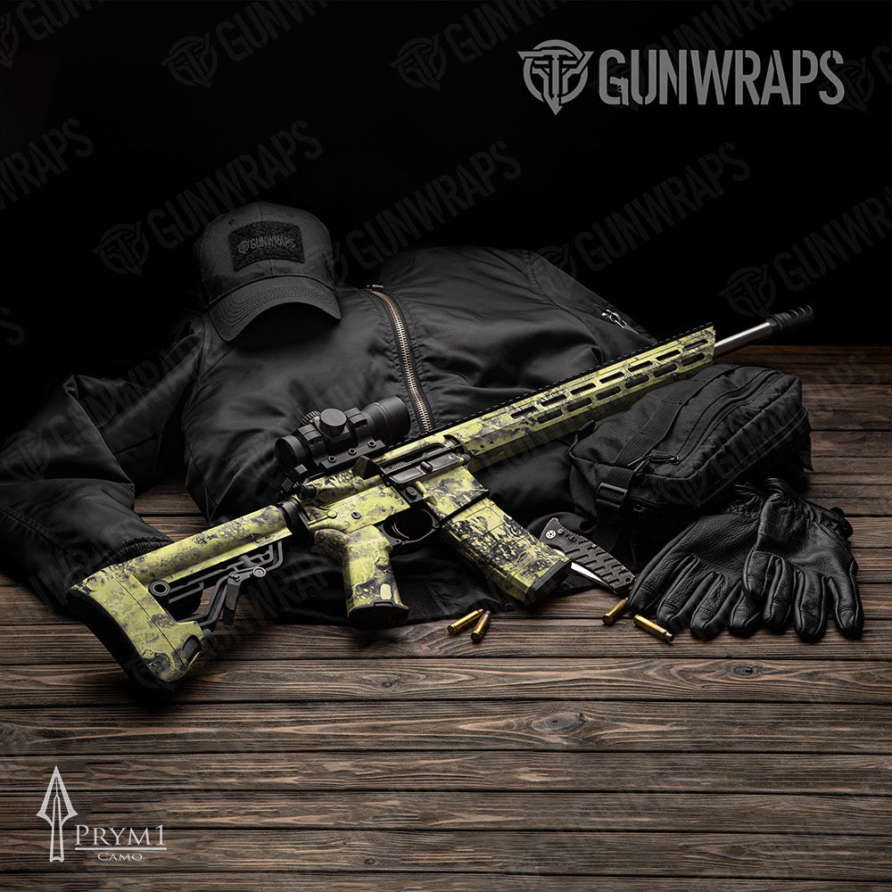 AR-15 Prym1 Stream Lemon Gun Skin Vinyl Wrap