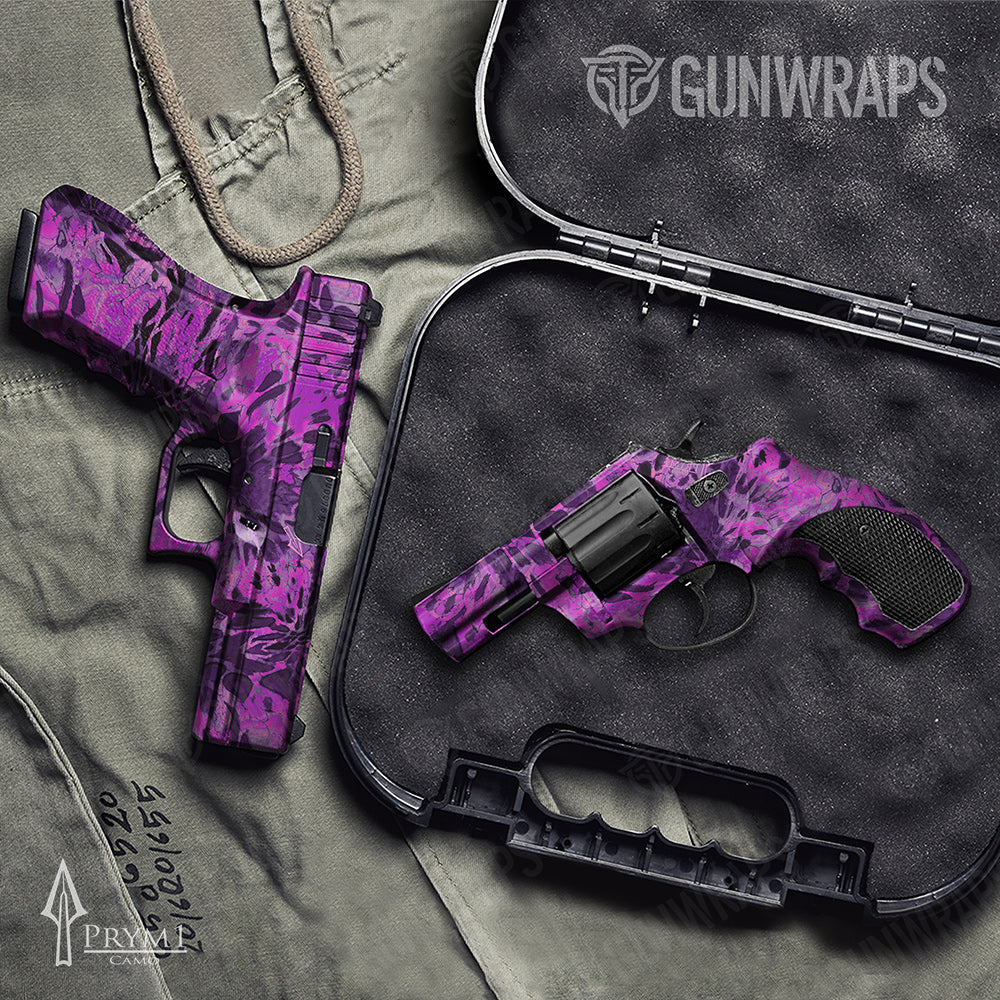 Handgun Prym1 Camo Pink Blast Gun Skin Vinyl Wrap