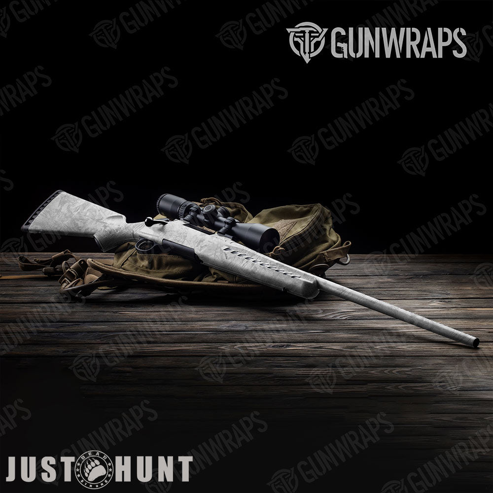 Just Hunt Deceptive Camo Whitened Gun Skin Vinyl Wrap