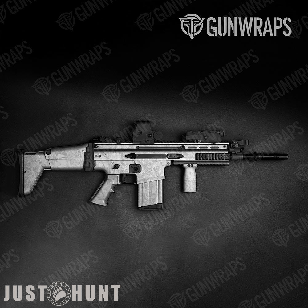 Just Hunt Deceptive Camo Whitened Gun Skin Vinyl Wrap