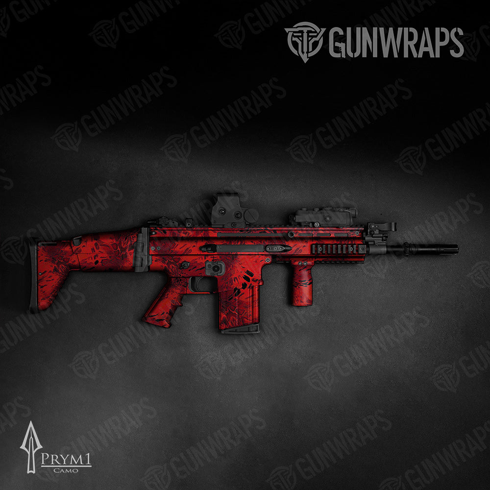 Tactical Prym1 Camo Red Gun Skin Vinyl Wrap