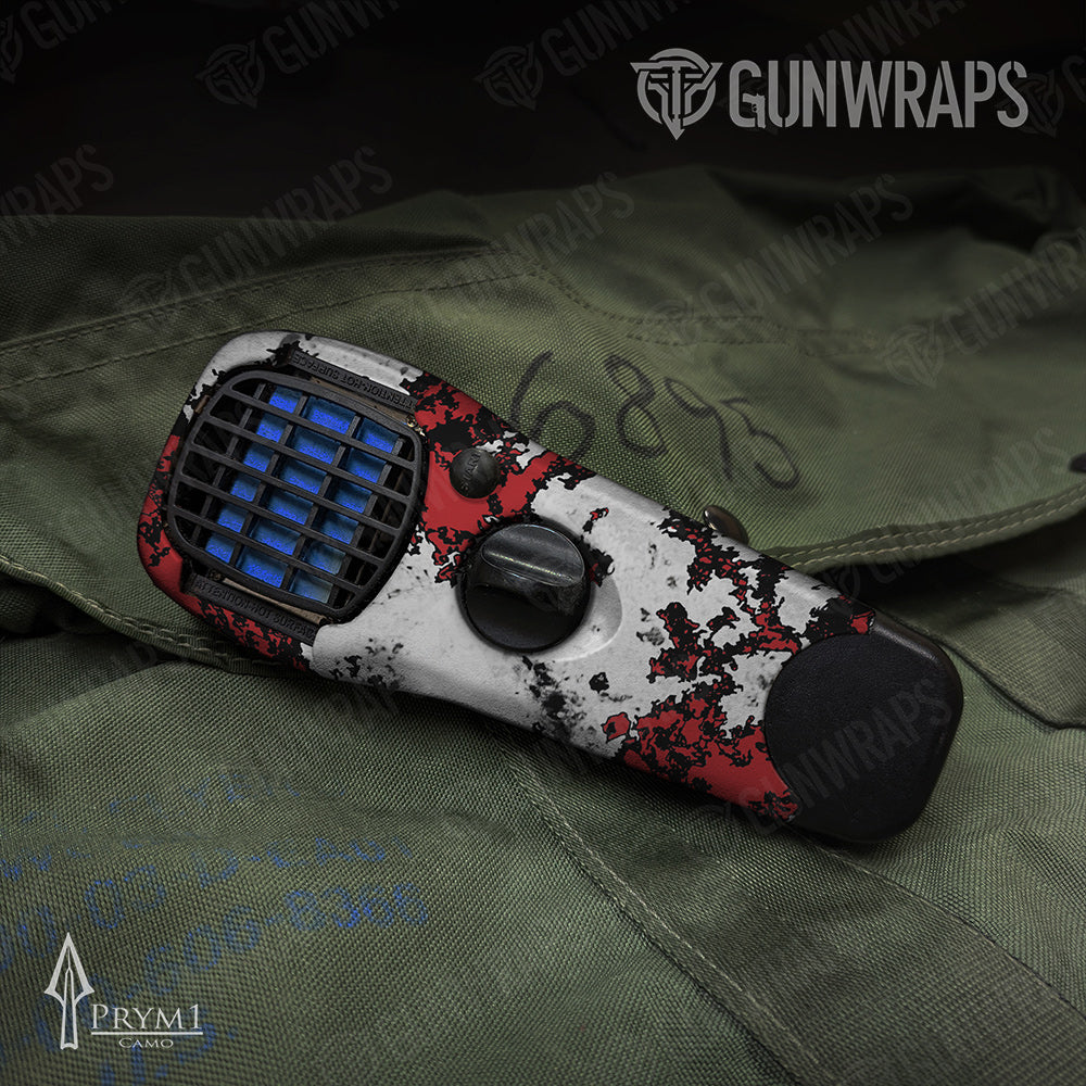 Thermacell Prym1 Boulder Black Red White Gun Skin Vinyl Wrap