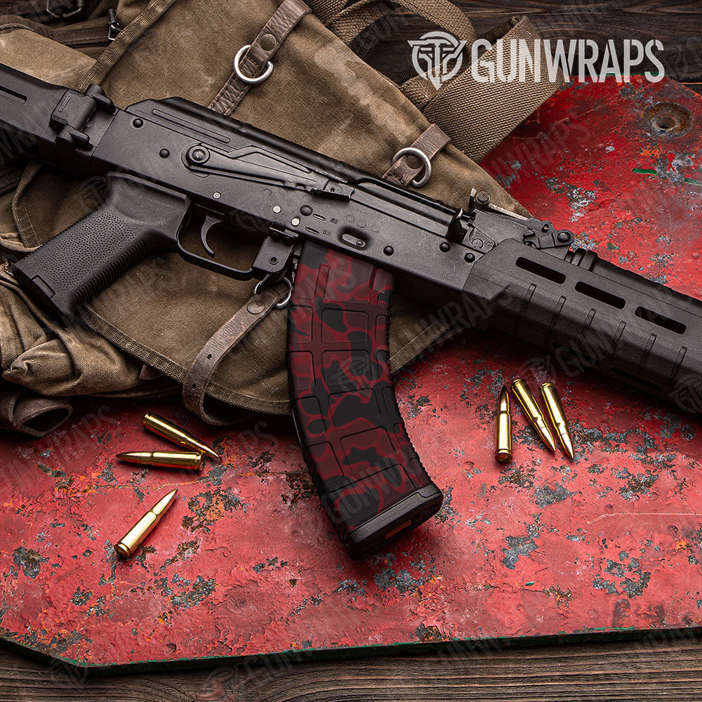 Old School Duck Vampire Red Gun Skin Vinyl Wrap