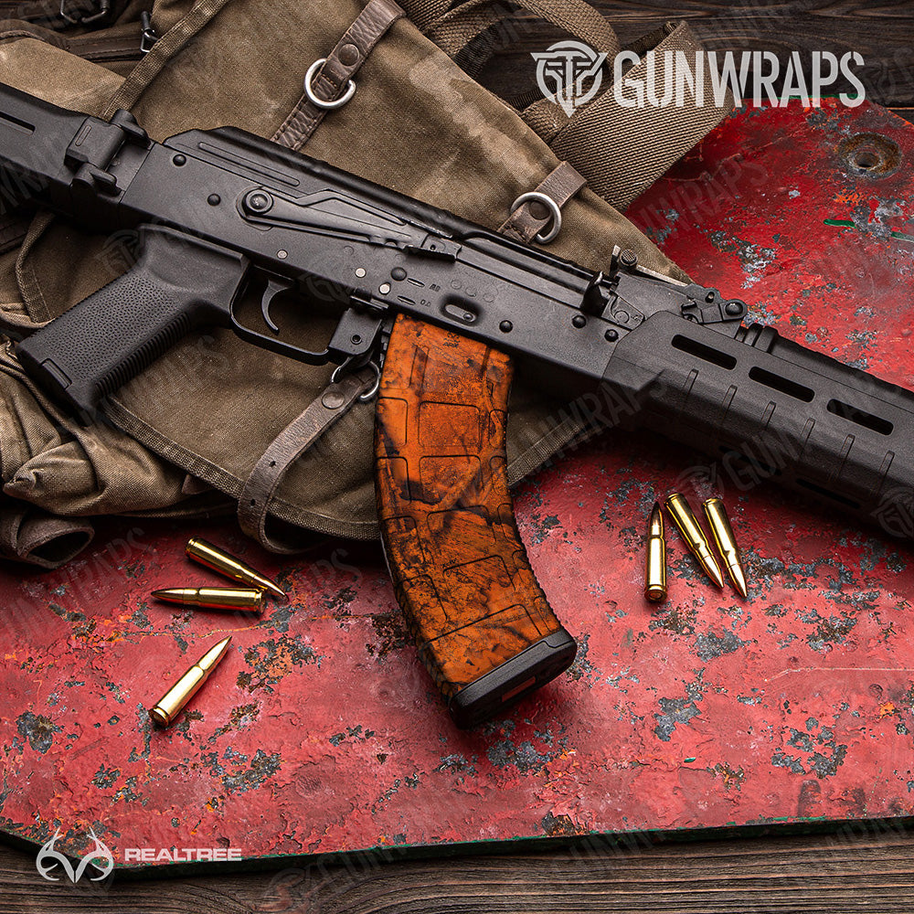 AK-47 Mag Realtree XL APX Blaze Camo Gun Skin Vinyl Wrap