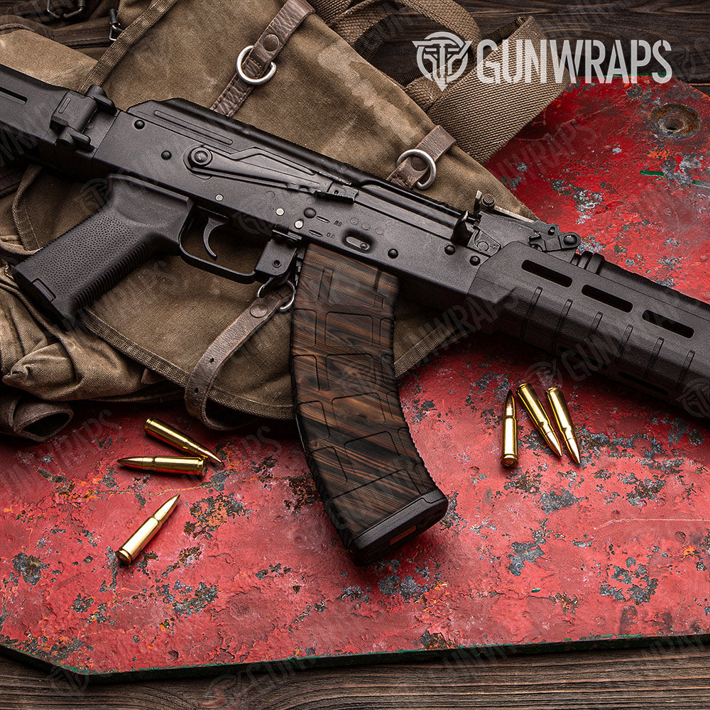 Woodgrain Atlanta Gun Skin Vinyl Wrap