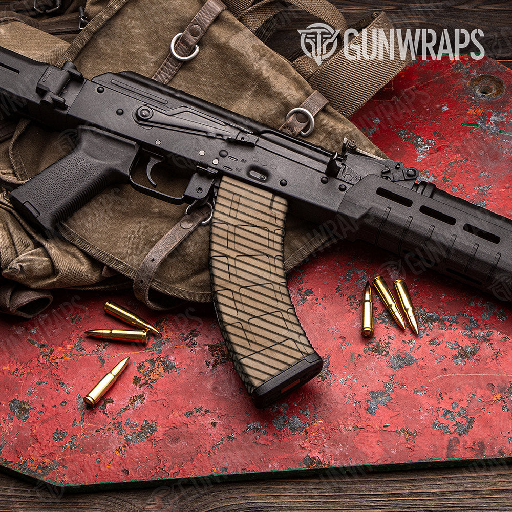 Woodgrain Tokyo Gun Skin Vinyl Wrap