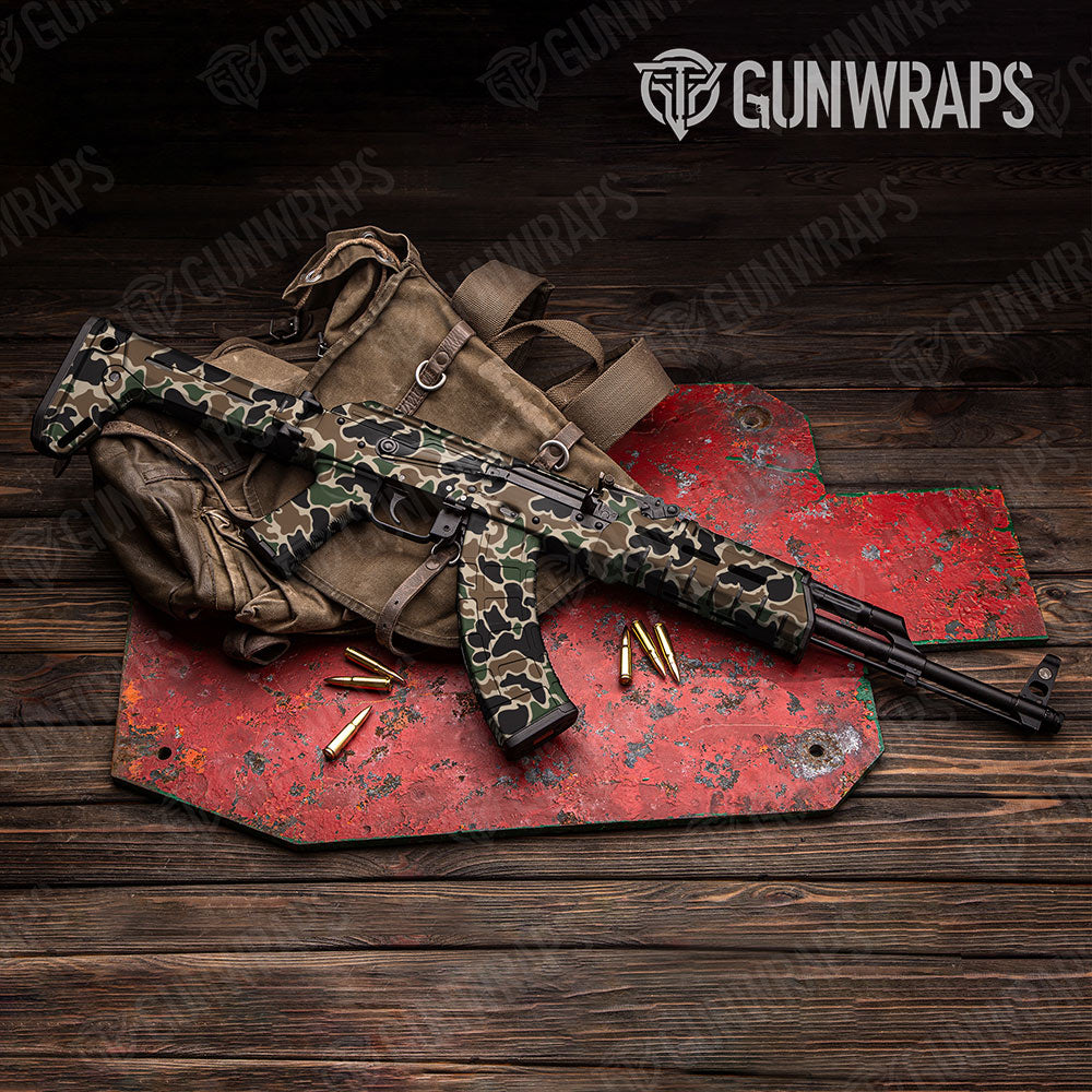 Old School Duck Woodland Gun Skin Vinyl Wrap