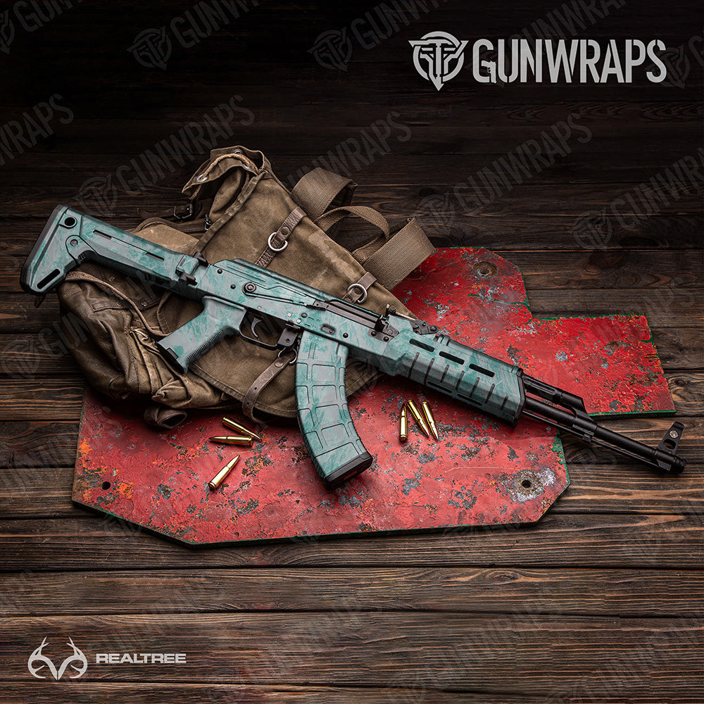 AK-47 Realtree Aspect Ice Water Camo Gun Skin Vinyl Wrap