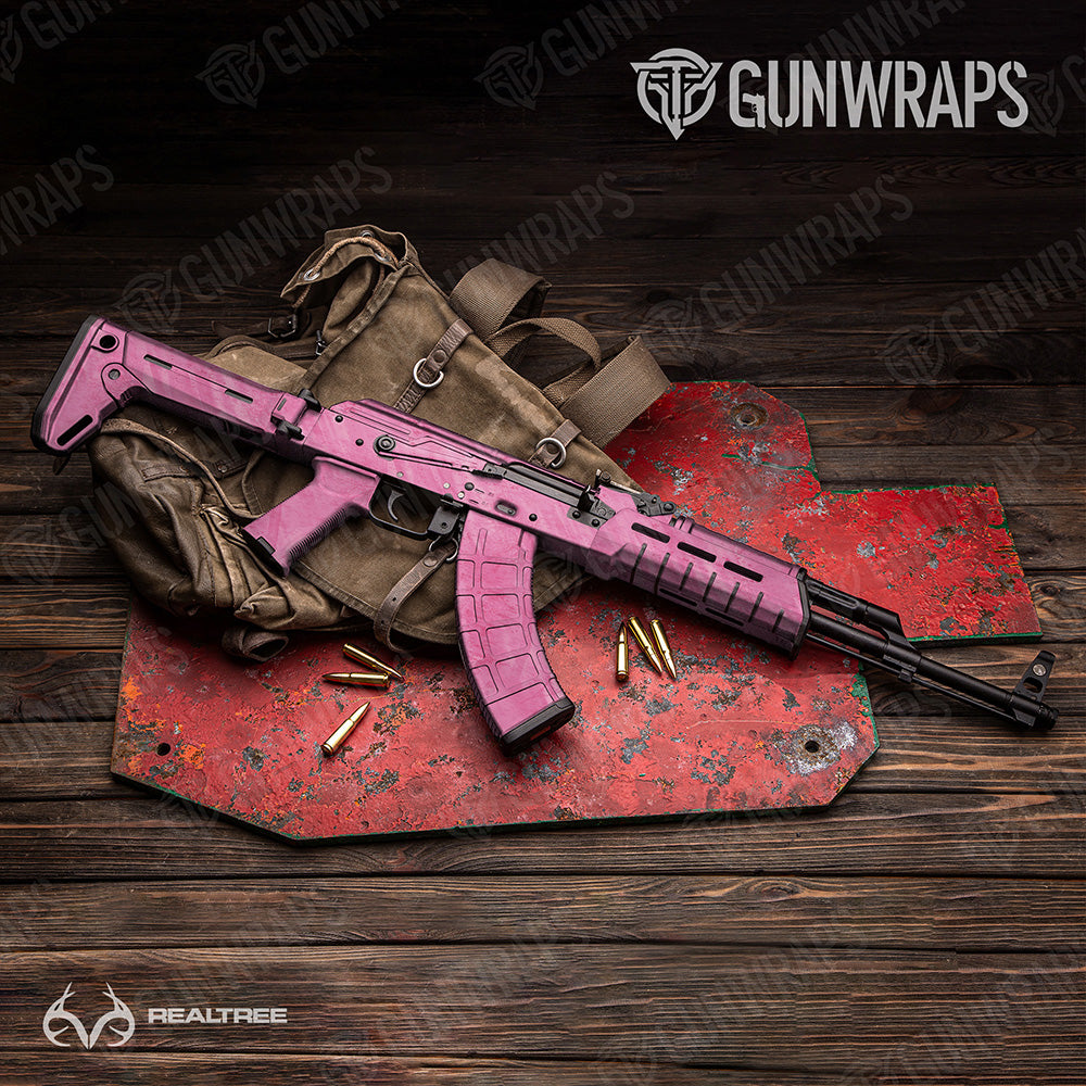 AK-47 Realtree Fishing Pink Camo Gun Skin Vinyl Wrap