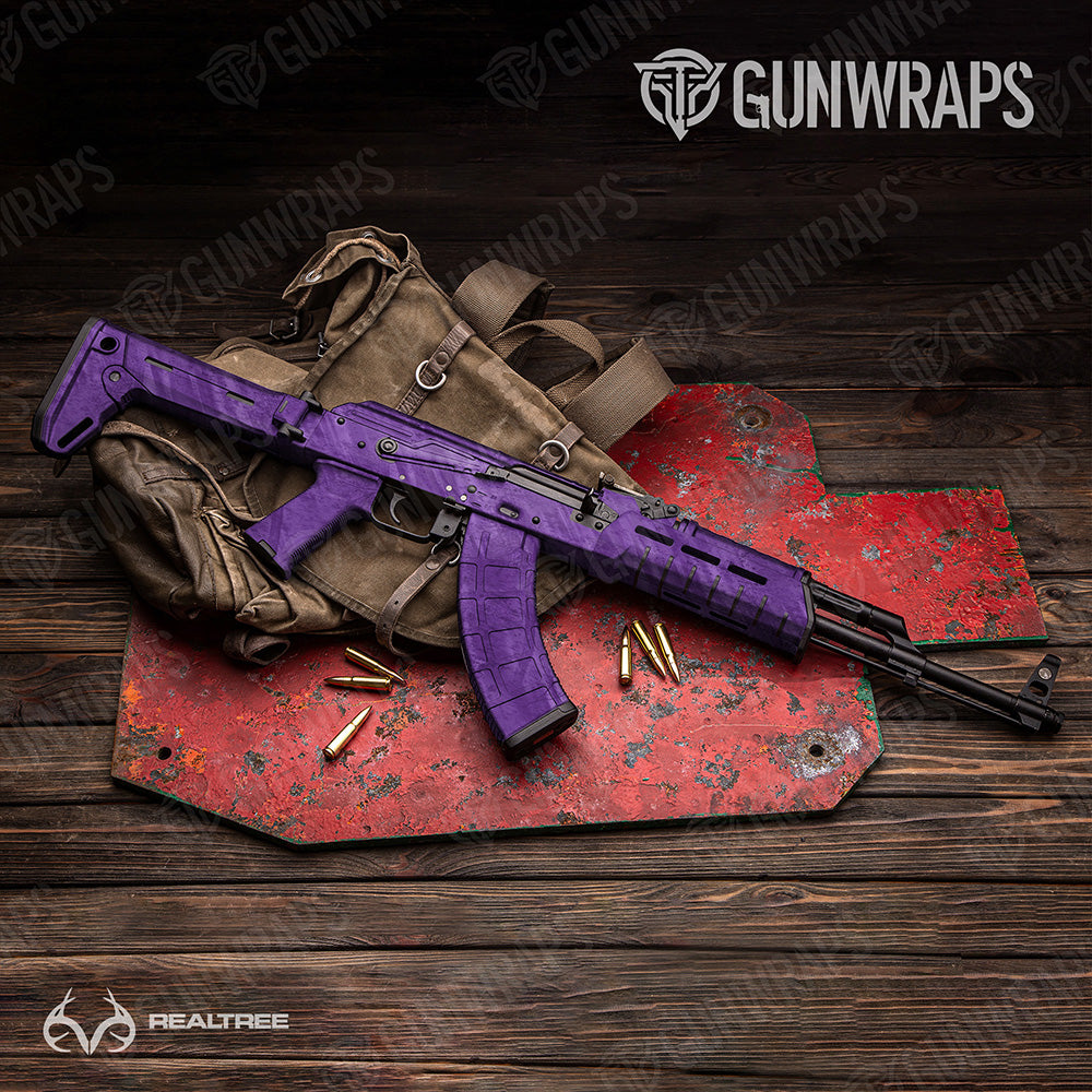 AK-47 Realtree Fishing Purple Camo Gun Skin Vinyl Wrap