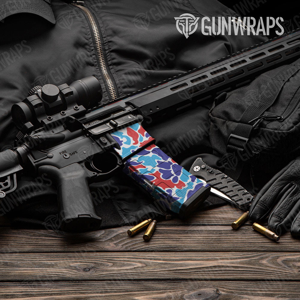 Old School Duck M Series AR-15 Mag & Mag Well Gun Skin Vinyl Wrap