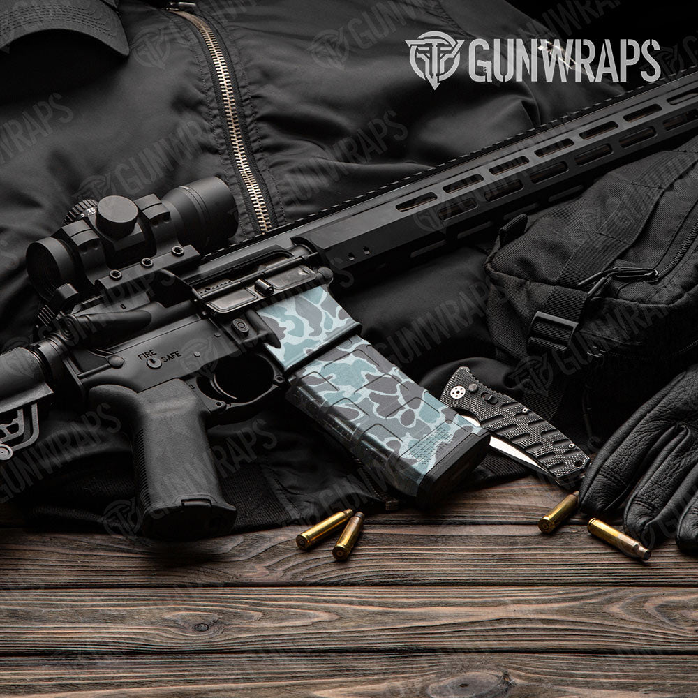 Old School Duck Overcast AR-15 Mag & Mag Well Gun Skin Vinyl Wrap