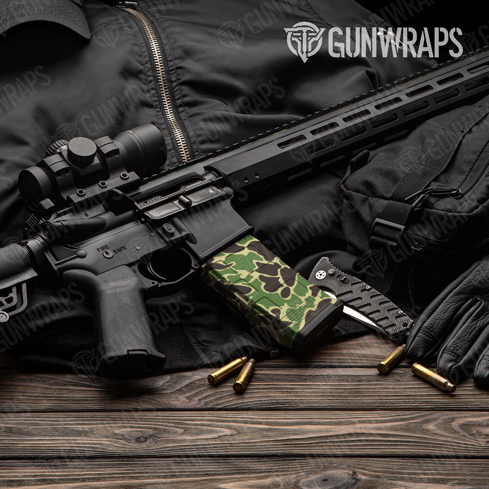 Old School Duck Jungle AR-15 Mag Gun Skin Vinyl Wrap