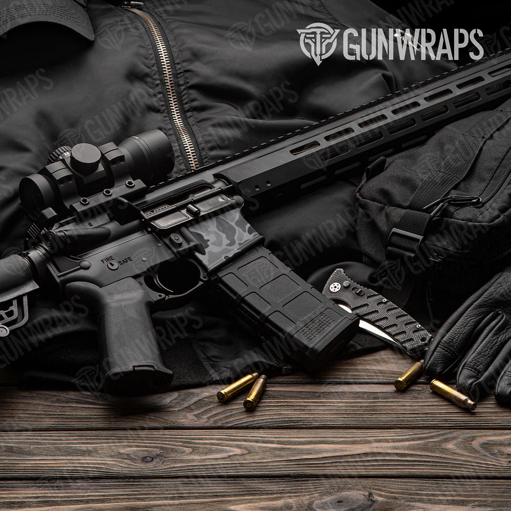 Old School Duck Midnight AR-15 Mag Well Gun Skin Vinyl Wrap