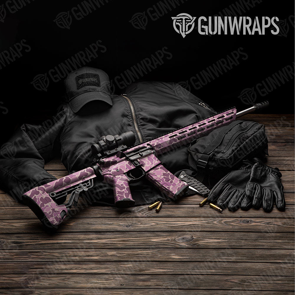 Old School Duck Floral Gun Skin Vinyl Wrap