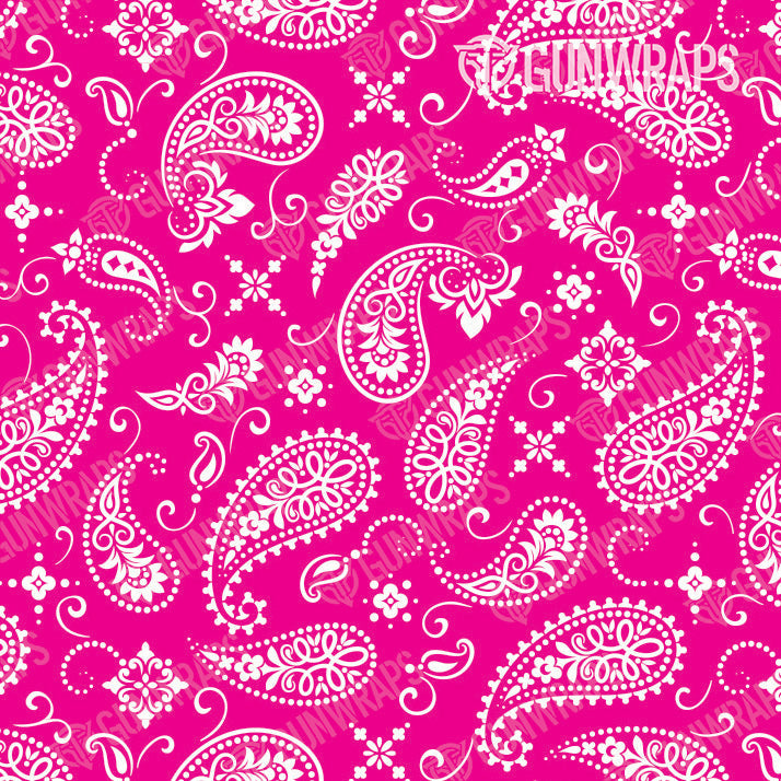 Bandana Magenta White Knife Gear Skin Vinyl Wrap