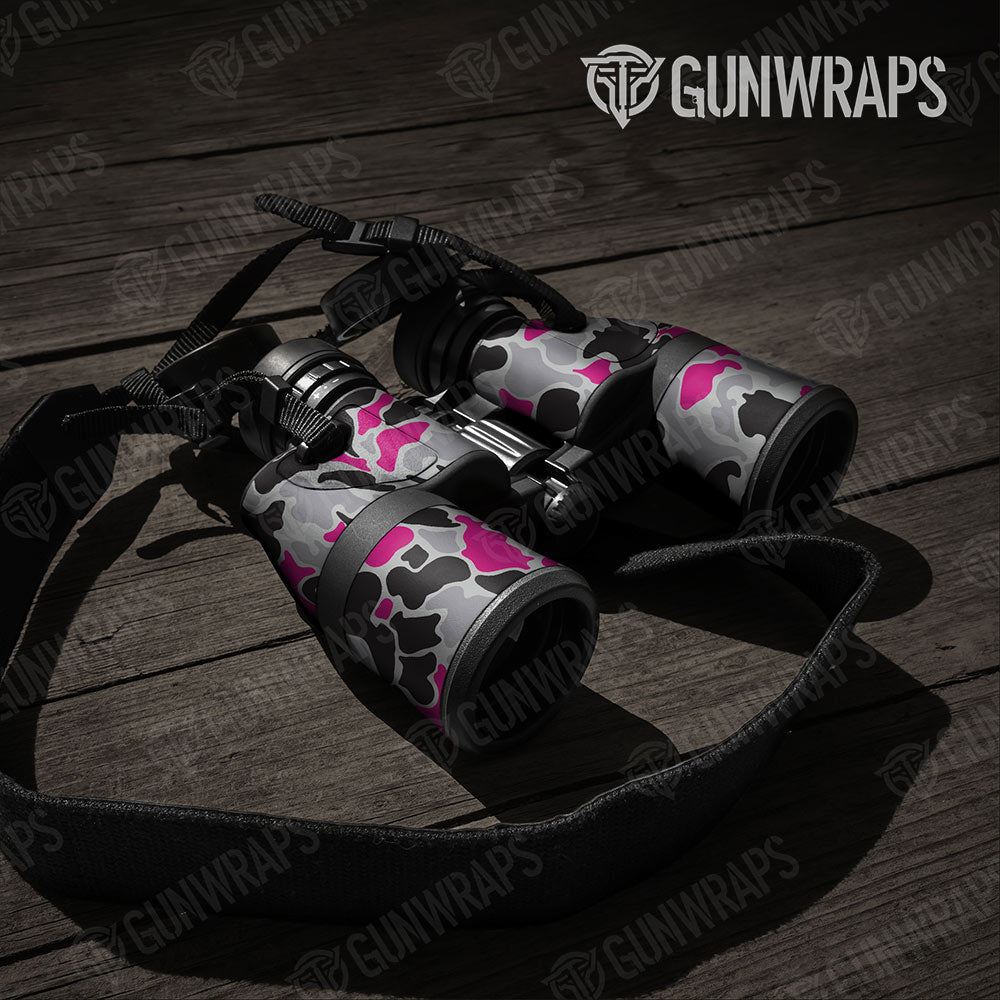 Old School Duck Magenta Tiger Gun Skin Vinyl Wrap