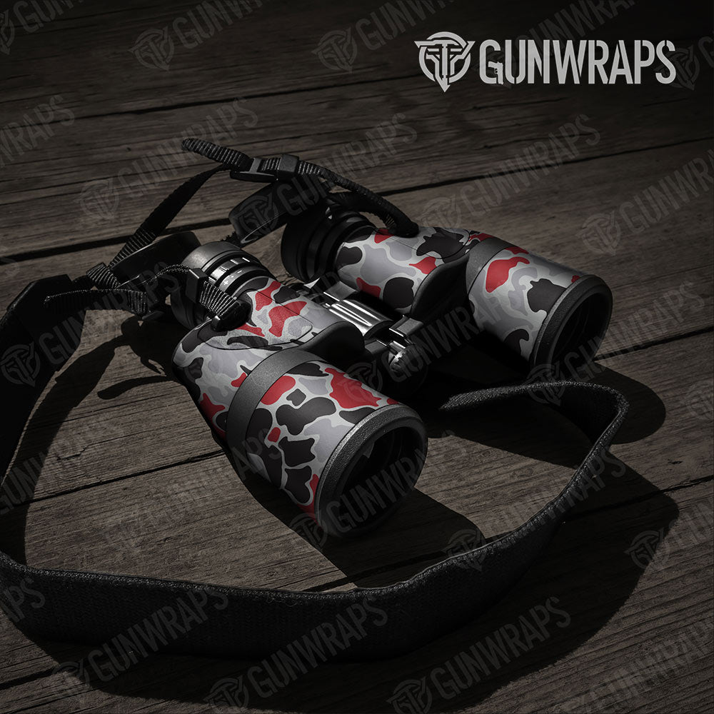 Old School Duck Red Tiger Gun Skin Vinyl Wrap