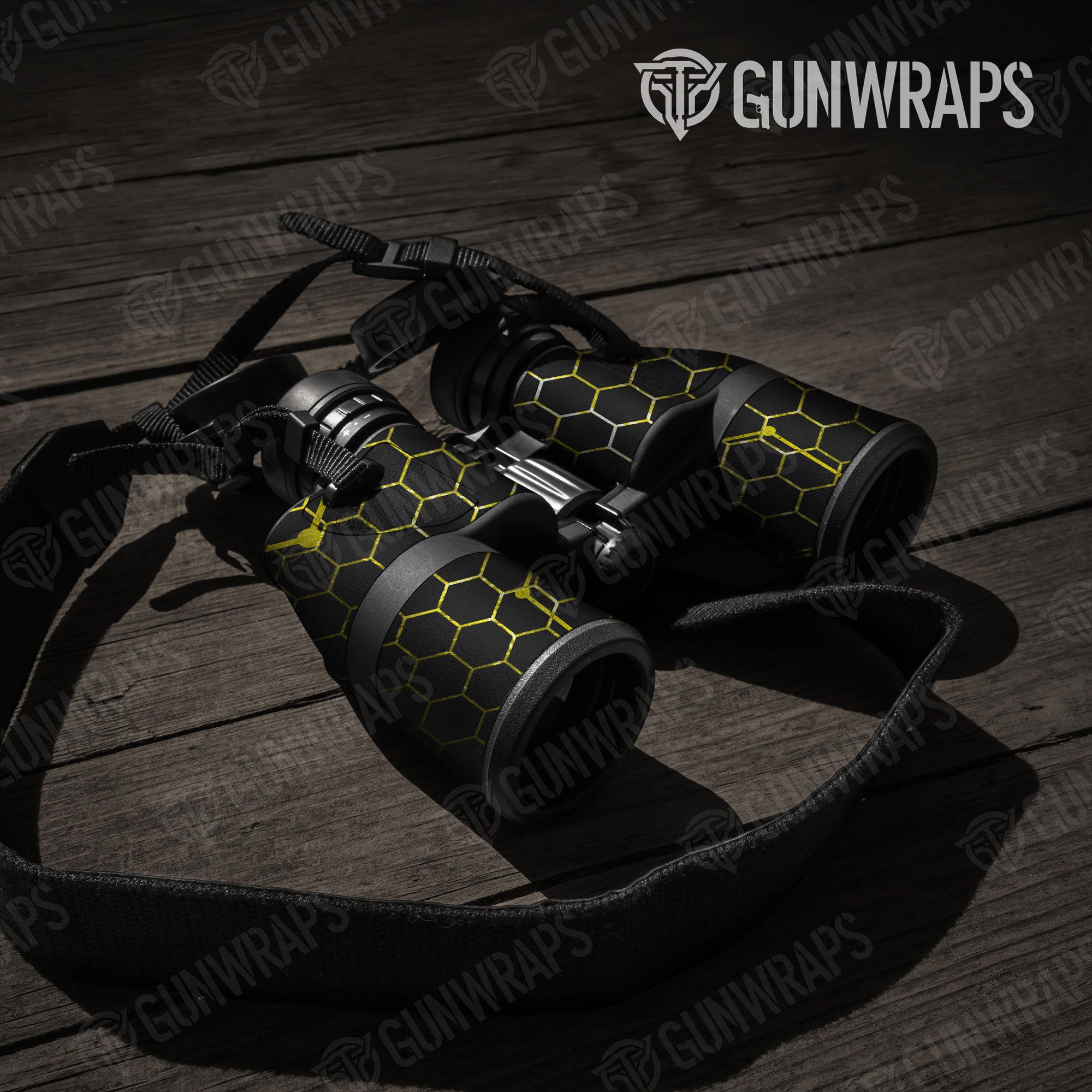 Vivid Hex Yellow Gun Skin Vinyl Wrap