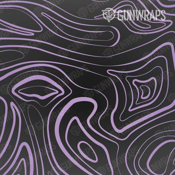 AR 15 Mag Well Damascus Purple Gun Skin Pattern