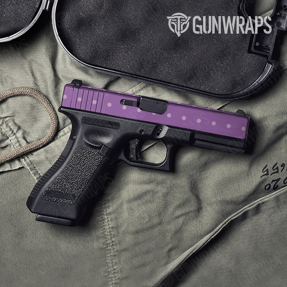 Pistol Slide Dotted Lavender Gun Skin Pattern