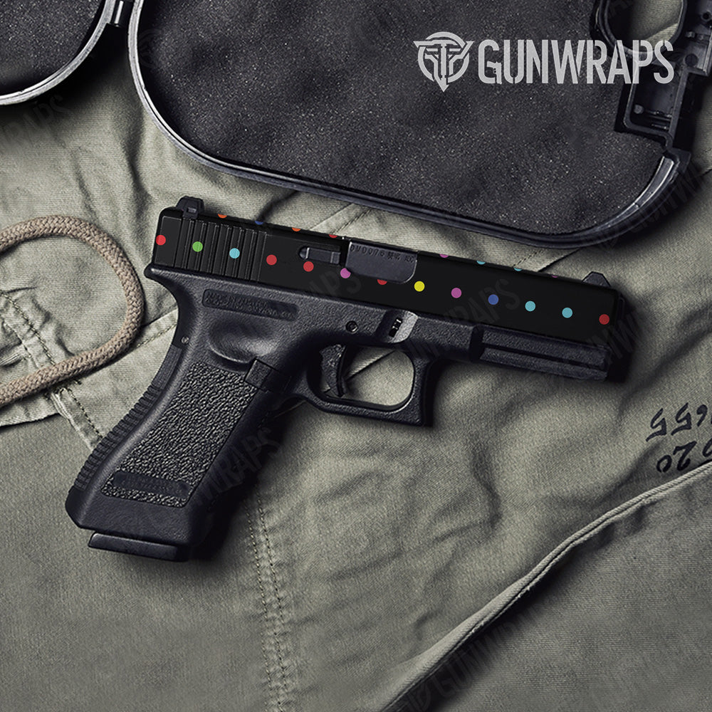 Pistol Slide Dotted Multicolor Gun Skin Pattern