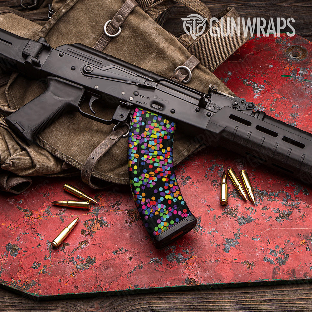 AK 47 Mag Eclipse Camo Multicolor Gun Skin Pattern