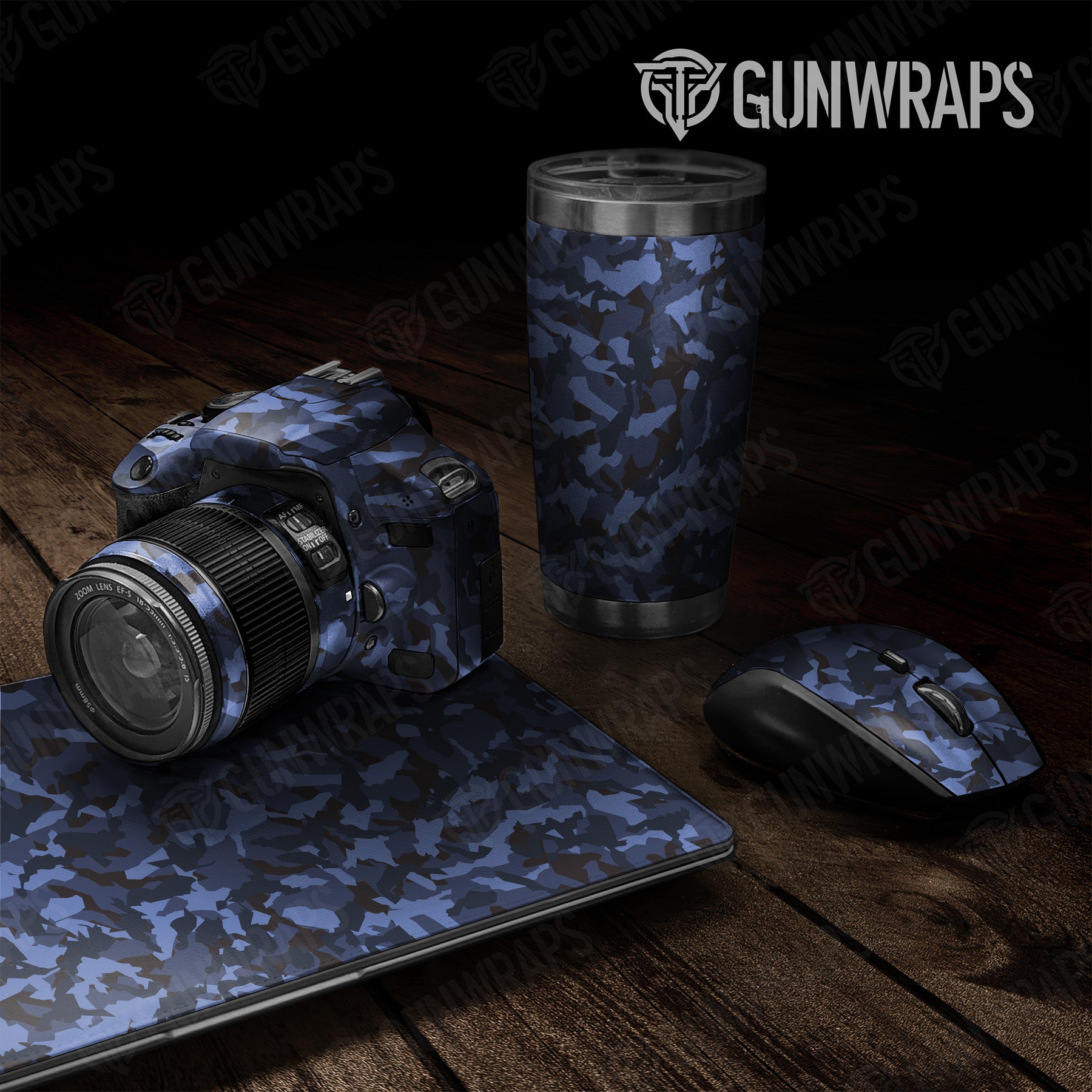 Erratic Blue Midnight Camo Universal Sheet