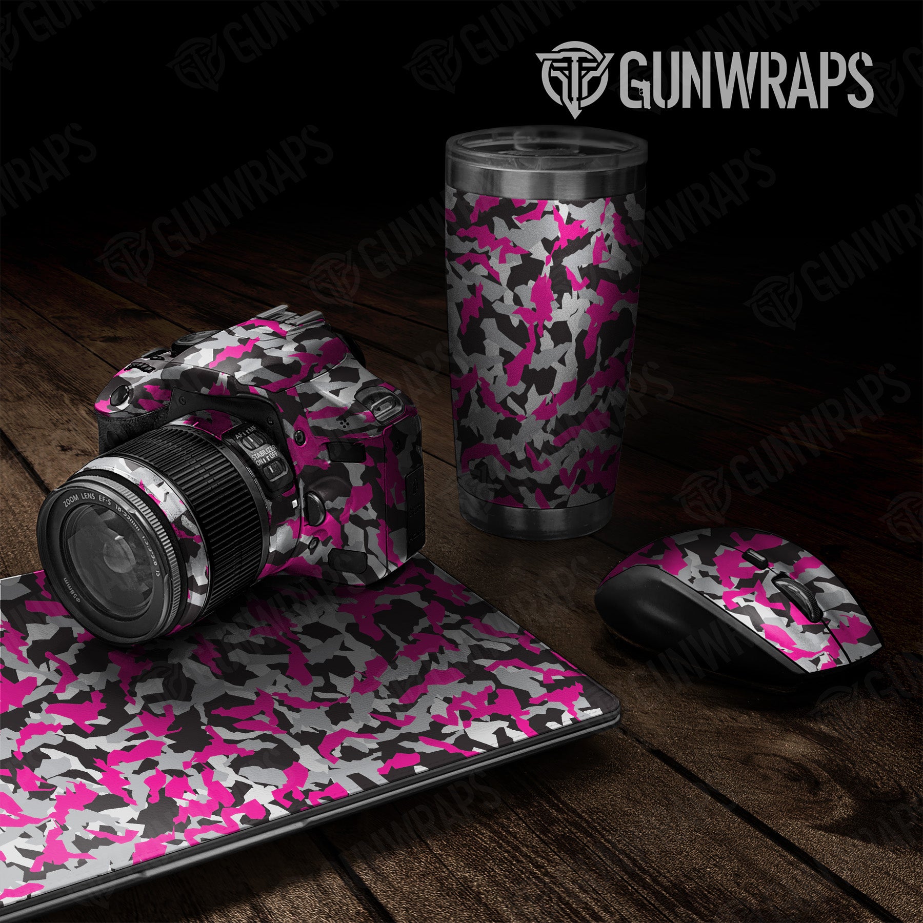 Erratic Magenta Tiger Camo Universal Sheet