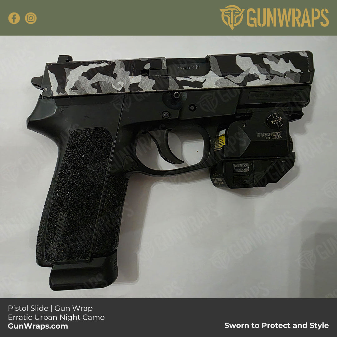 pistol slide in erratic urban night camo