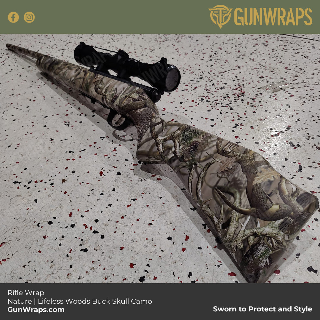 nature camo rifle wrap