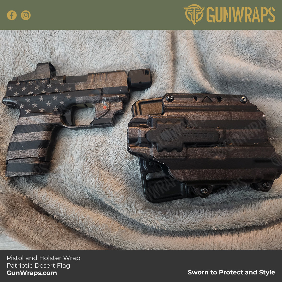 desert flag pistol wrap