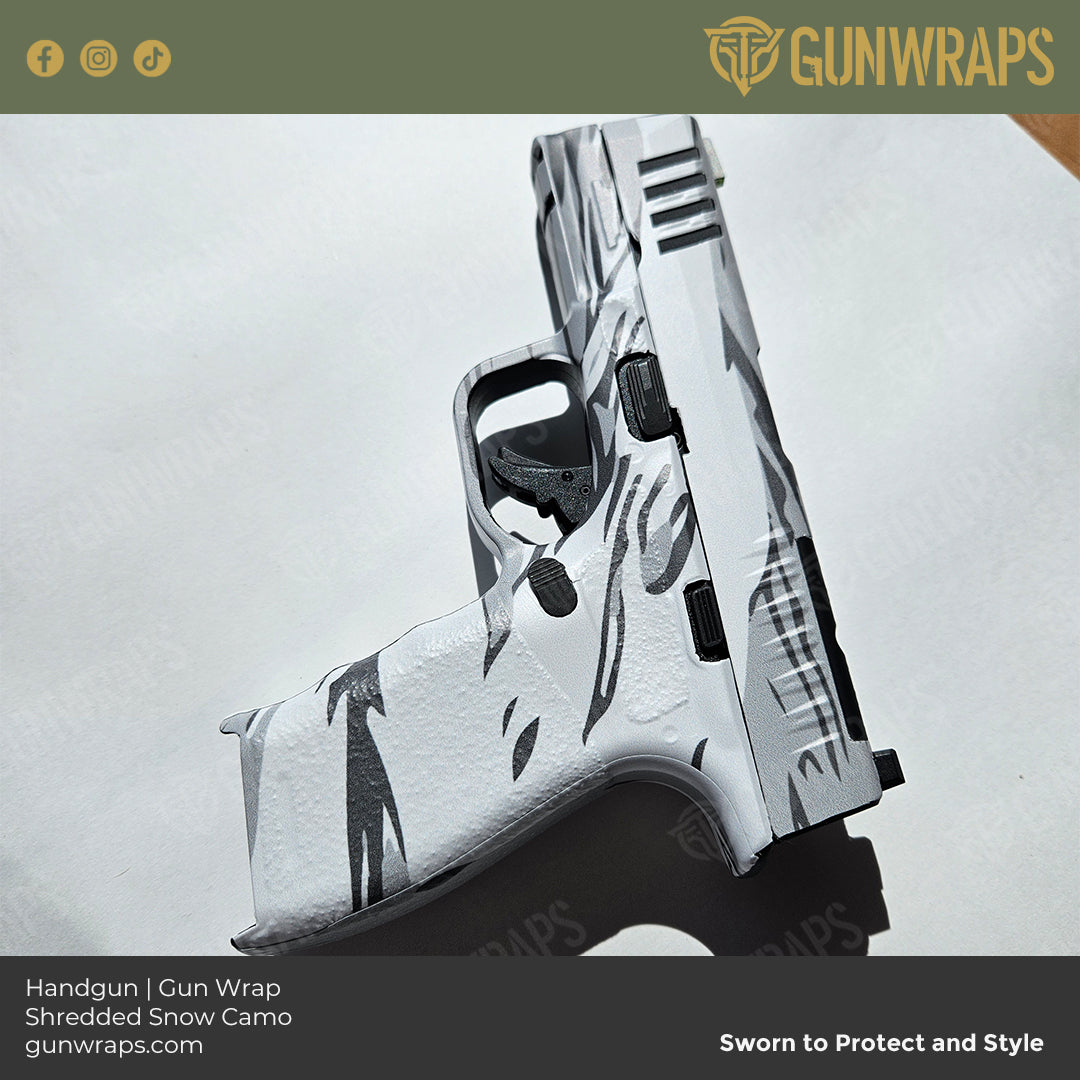 pistol slide snow camo