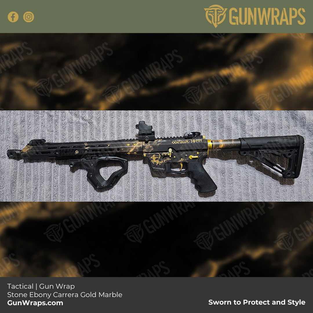 ebony marble gun wrap